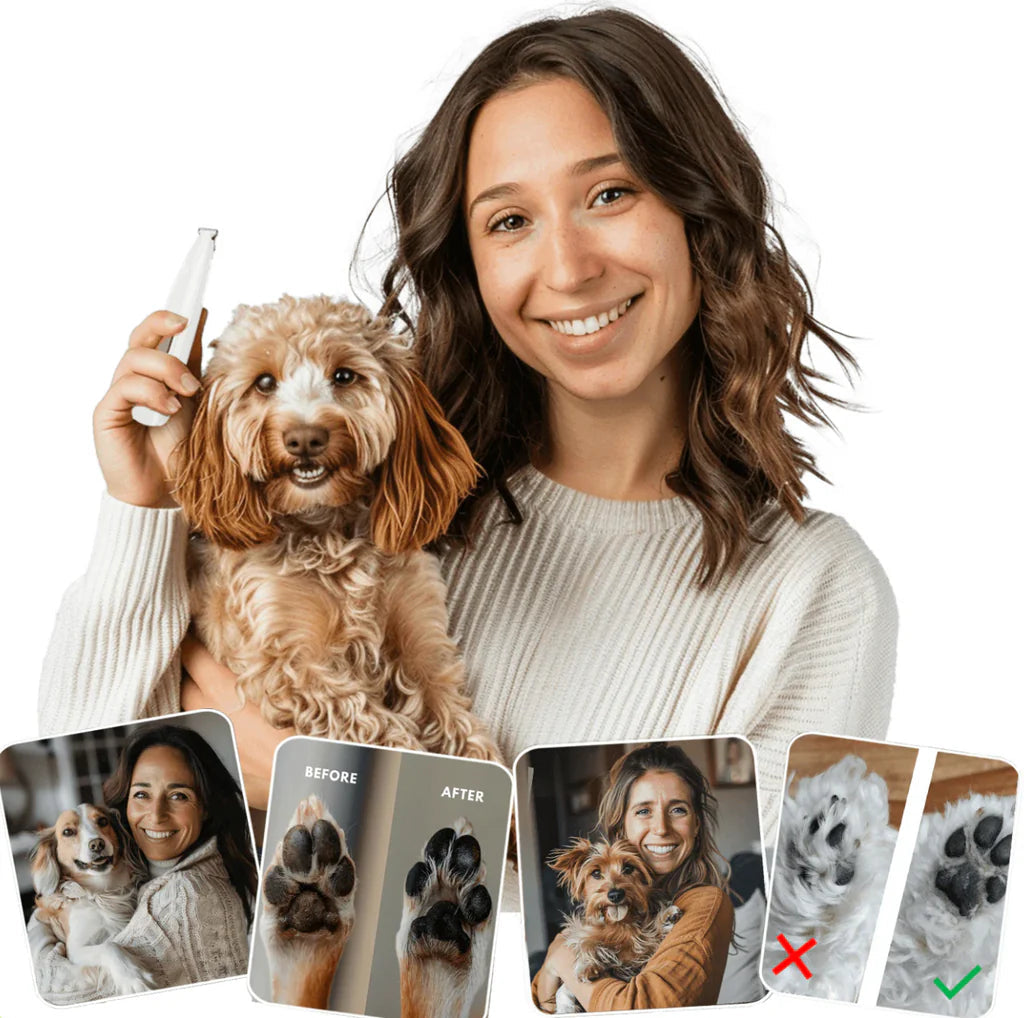 Waterproof LED Pet Paw Trimmer Set