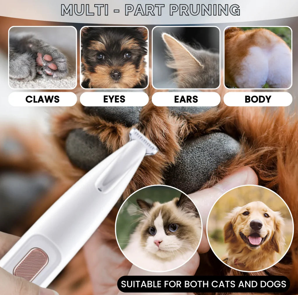 Waterproof LED Pet Paw Trimmer Set