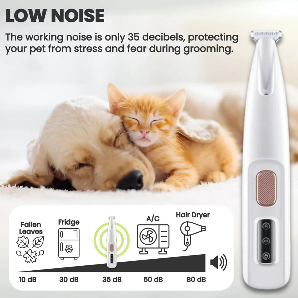 Waterproof LED Pet Paw Trimmer Set