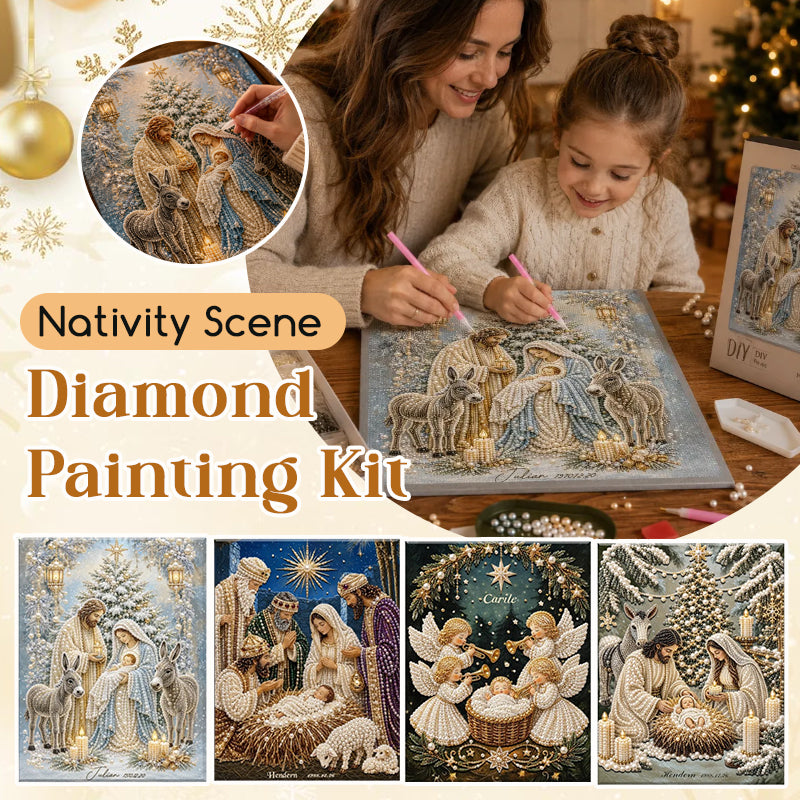 Nativity Scene Crystal Diamond Art Kit