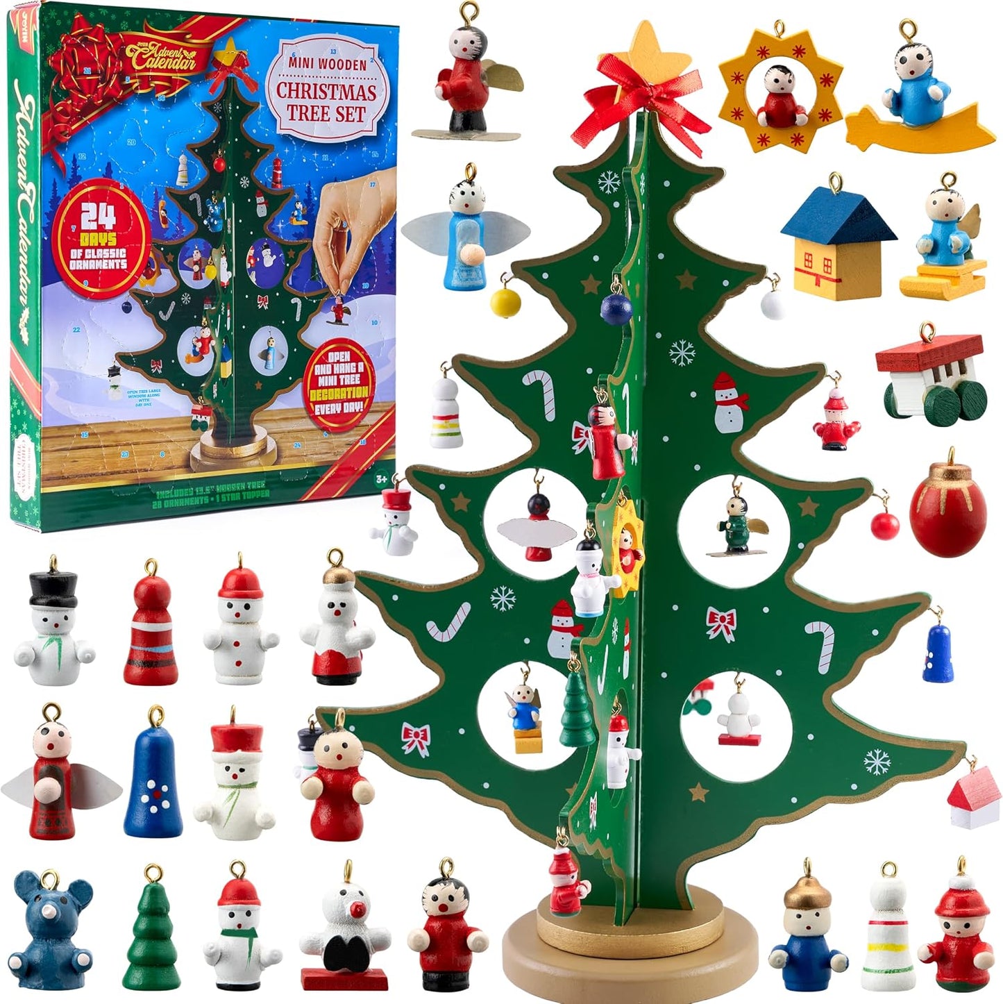 28 cm DIY Christmas Tree Blind-Box Ornament Set