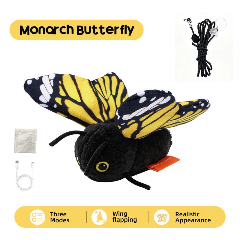 Smart Flapping Butterfly Cat Toy