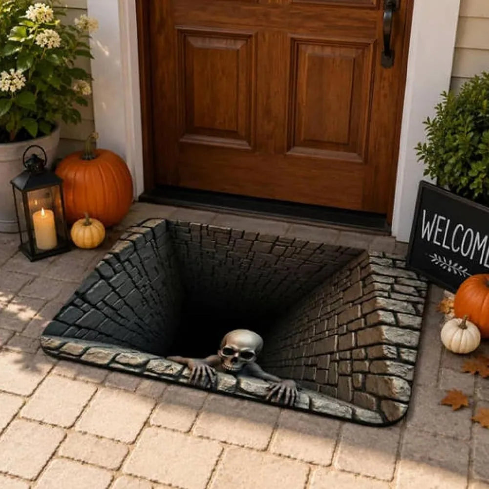 3D Halloween Optical-Illusion Diatomite Floor Mat