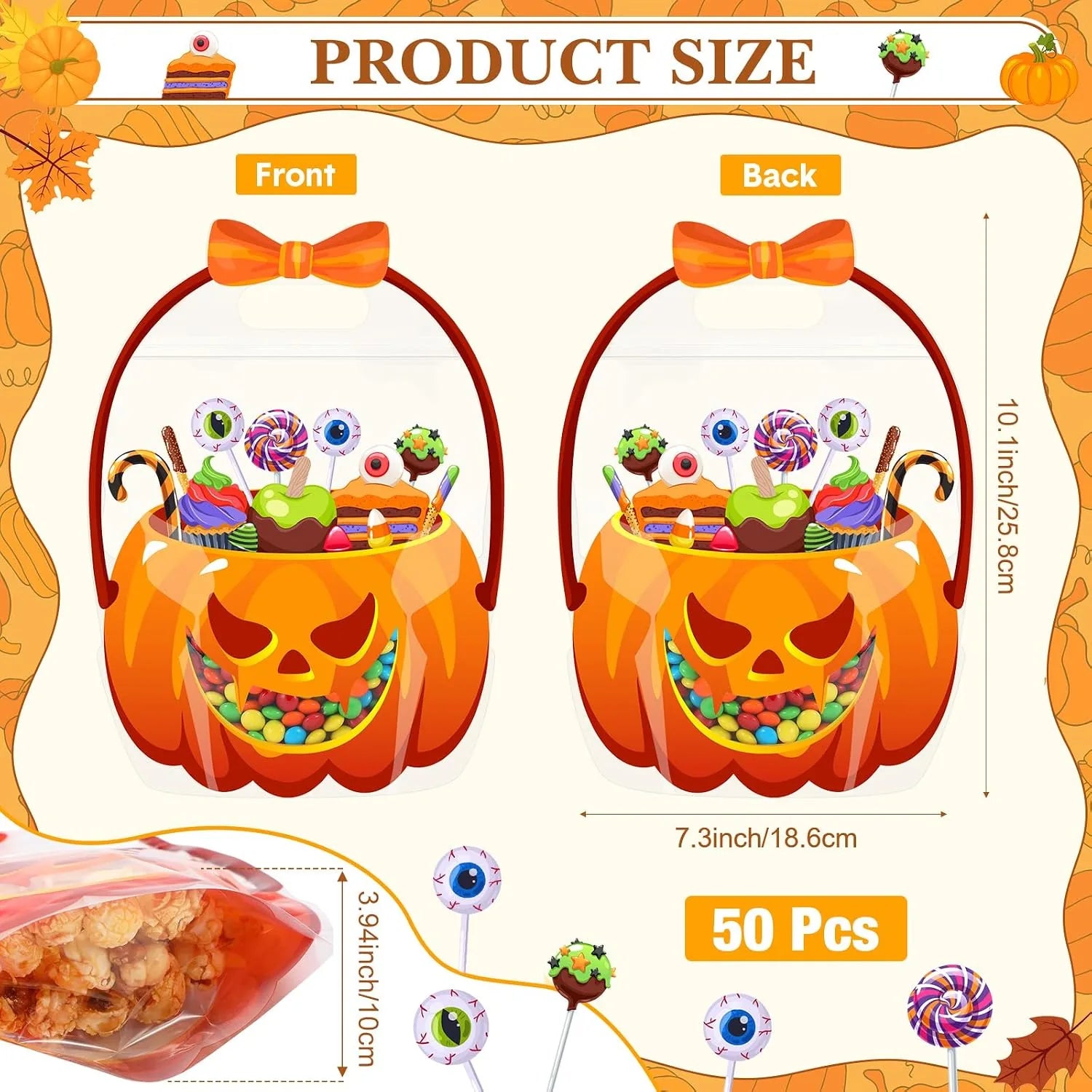 Halloween Cauldron Candy Bags – 20-Piece Set
