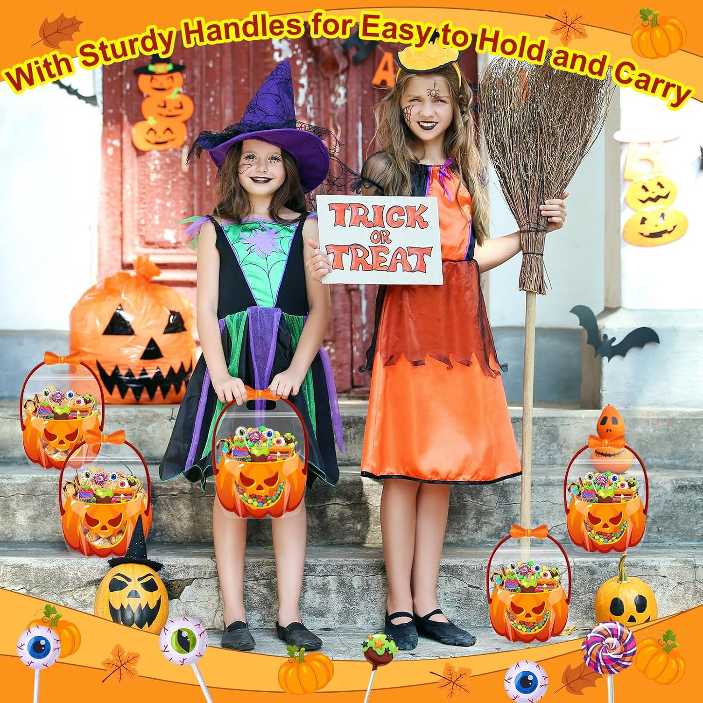 Halloween Cauldron Candy Bags – 20-Piece Set