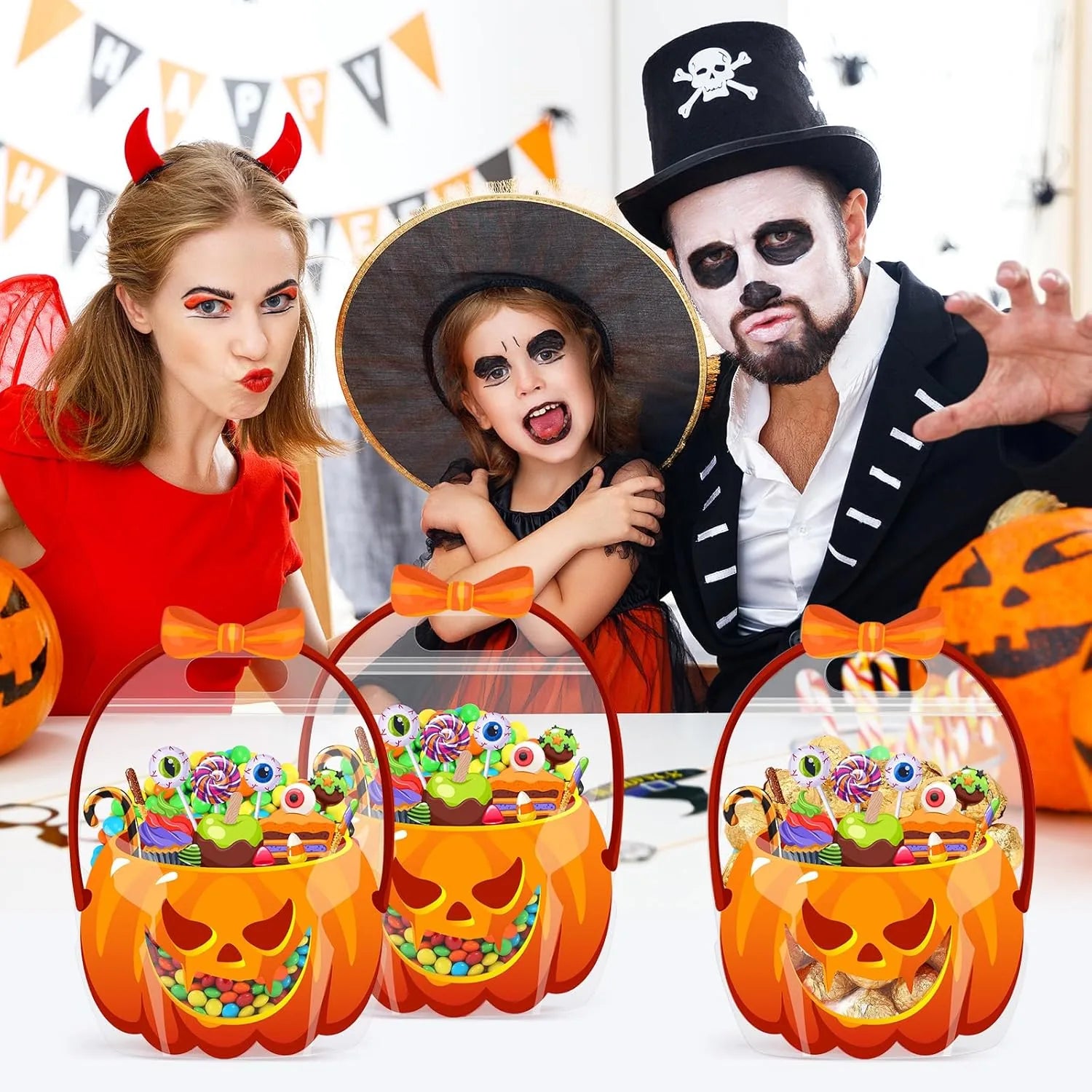 Halloween Cauldron Candy Bags – 20-Piece Set