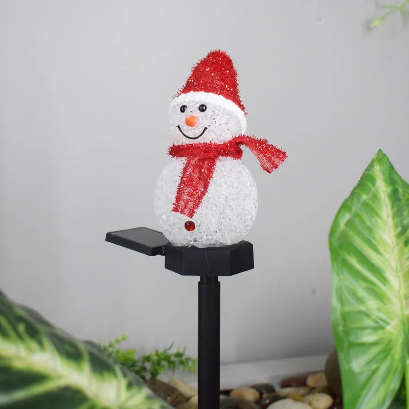 Plug-In Christmas Snowman Yard Light