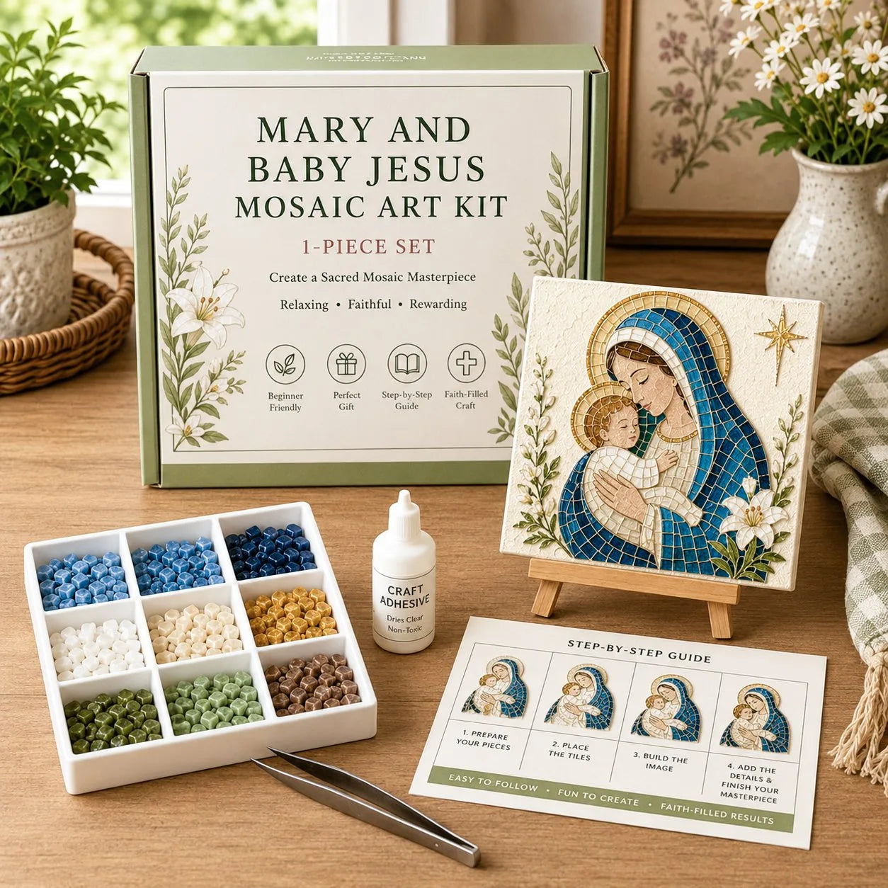 Christmas Nativity Sea Glass Art Kit