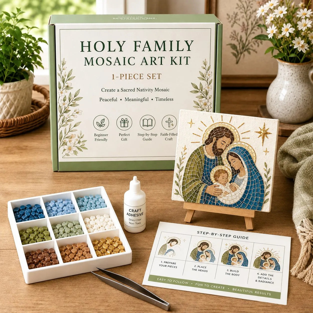 Christmas Nativity Sea Glass Art Kit