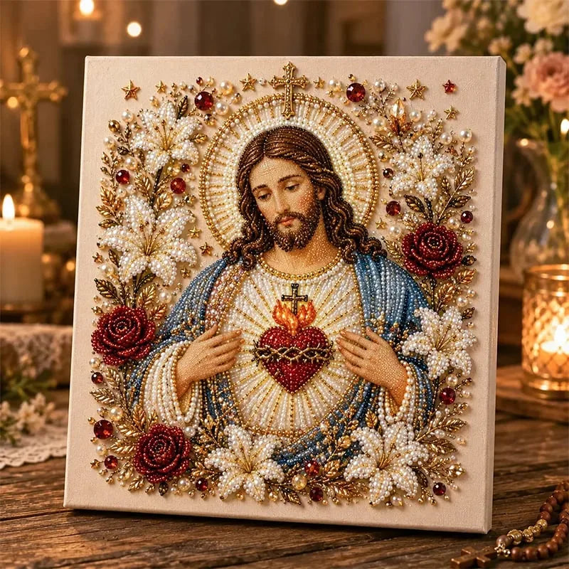 DIY 3D Pearl-Style Christian Faith Art Kit