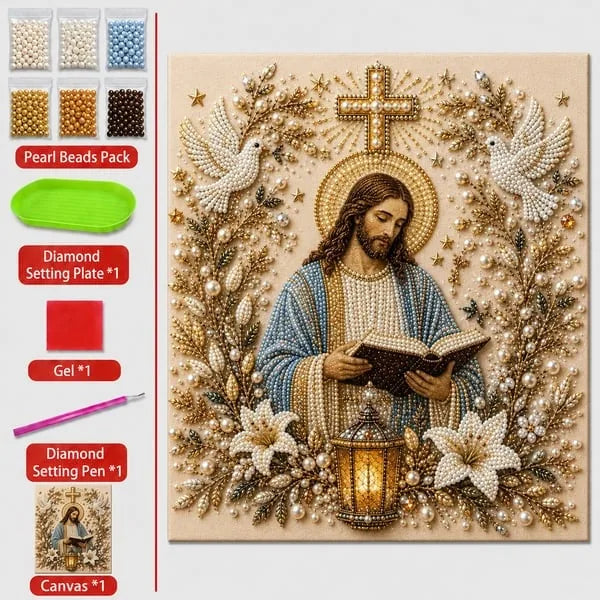 DIY 3D Pearl-Style Christian Faith Art Kit