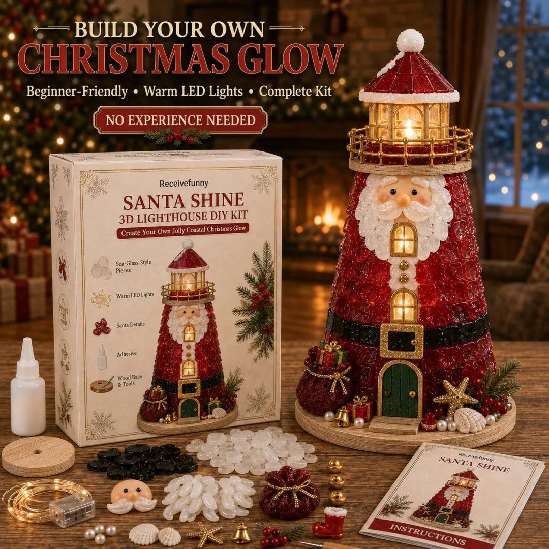 DIY Light-Up Sea Glass Lighthouse Craft Kit – 15 Designs