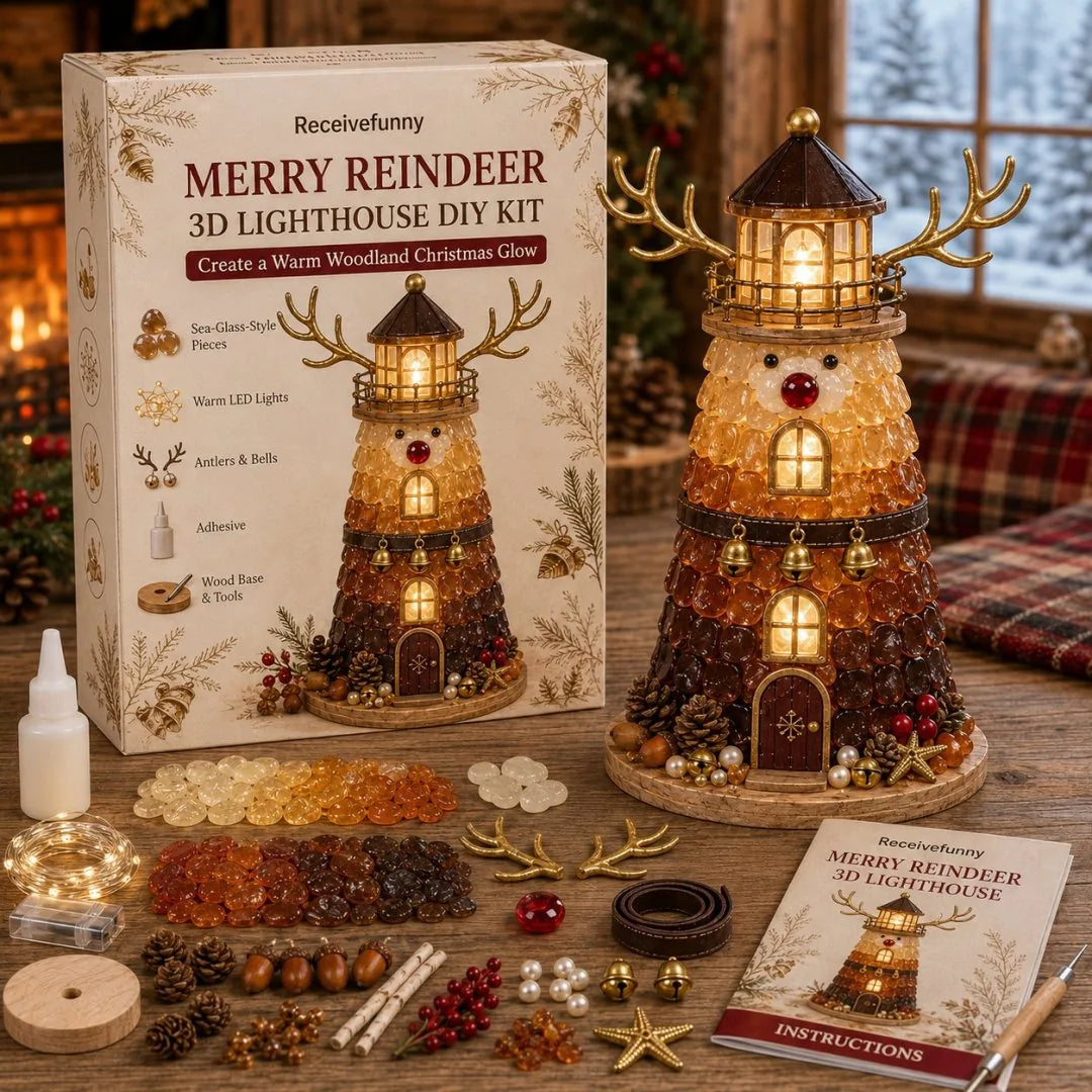 DIY Light-Up Sea Glass Lighthouse Craft Kit – 15 Designs