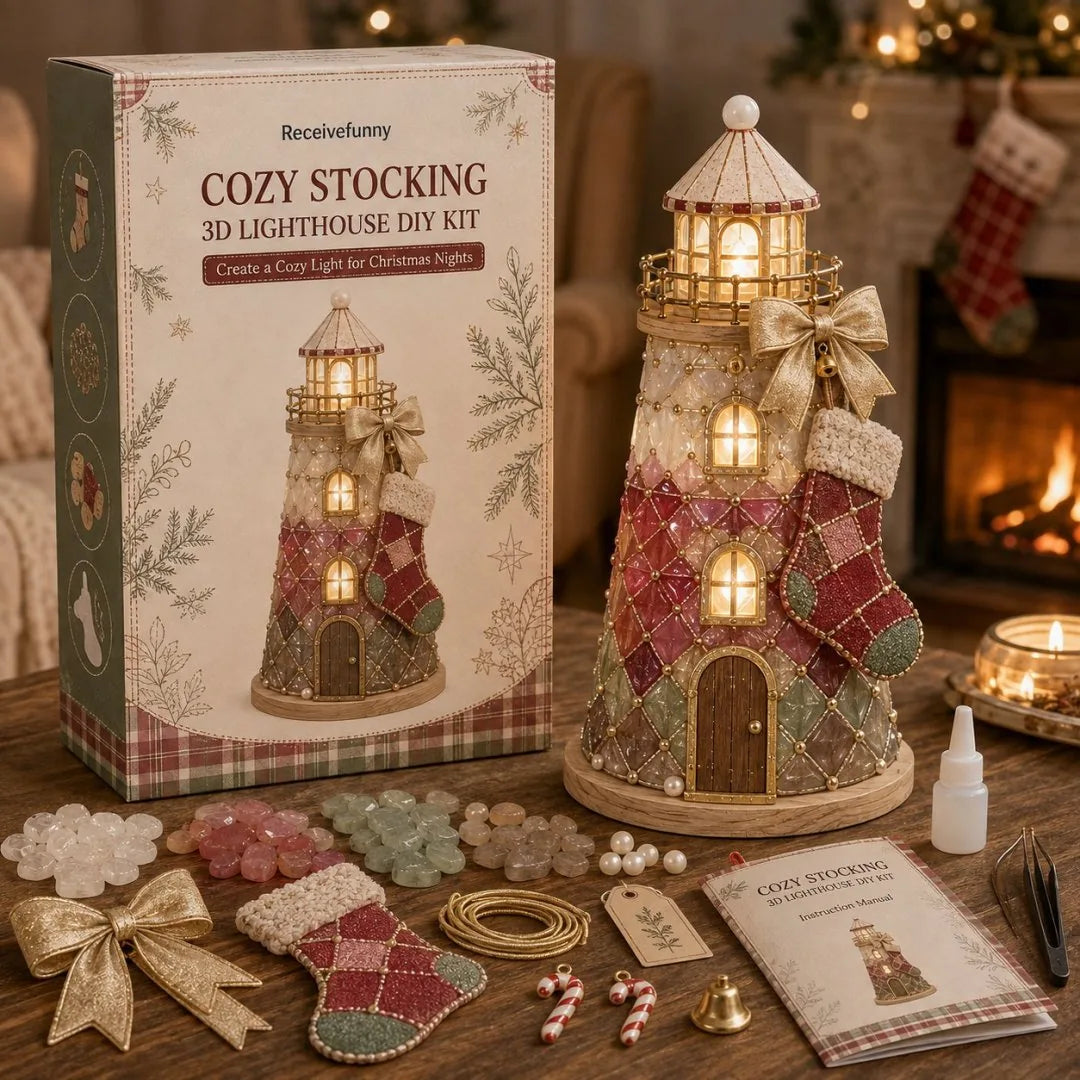DIY Light-Up Sea Glass Lighthouse Craft Kit – 15 Designs