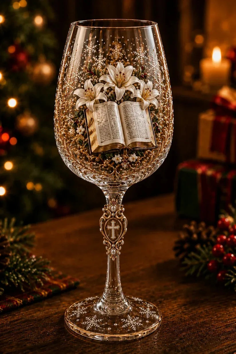 Faith & Grace Christian Stemless Wine Glass – 6 Designs