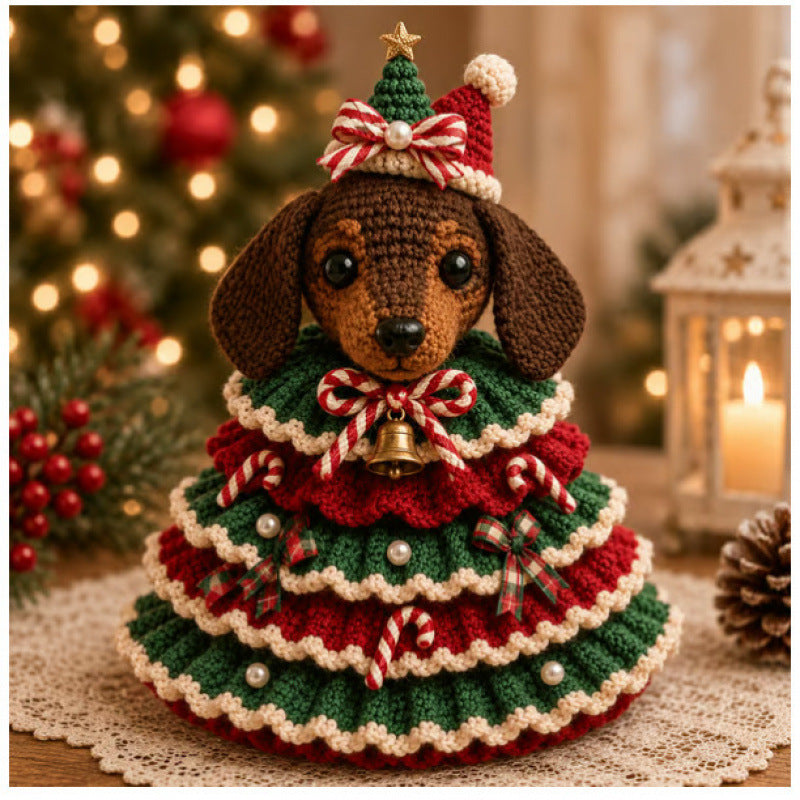 DIY Crochet Animal Christmas Tree Kit – 11 Designs