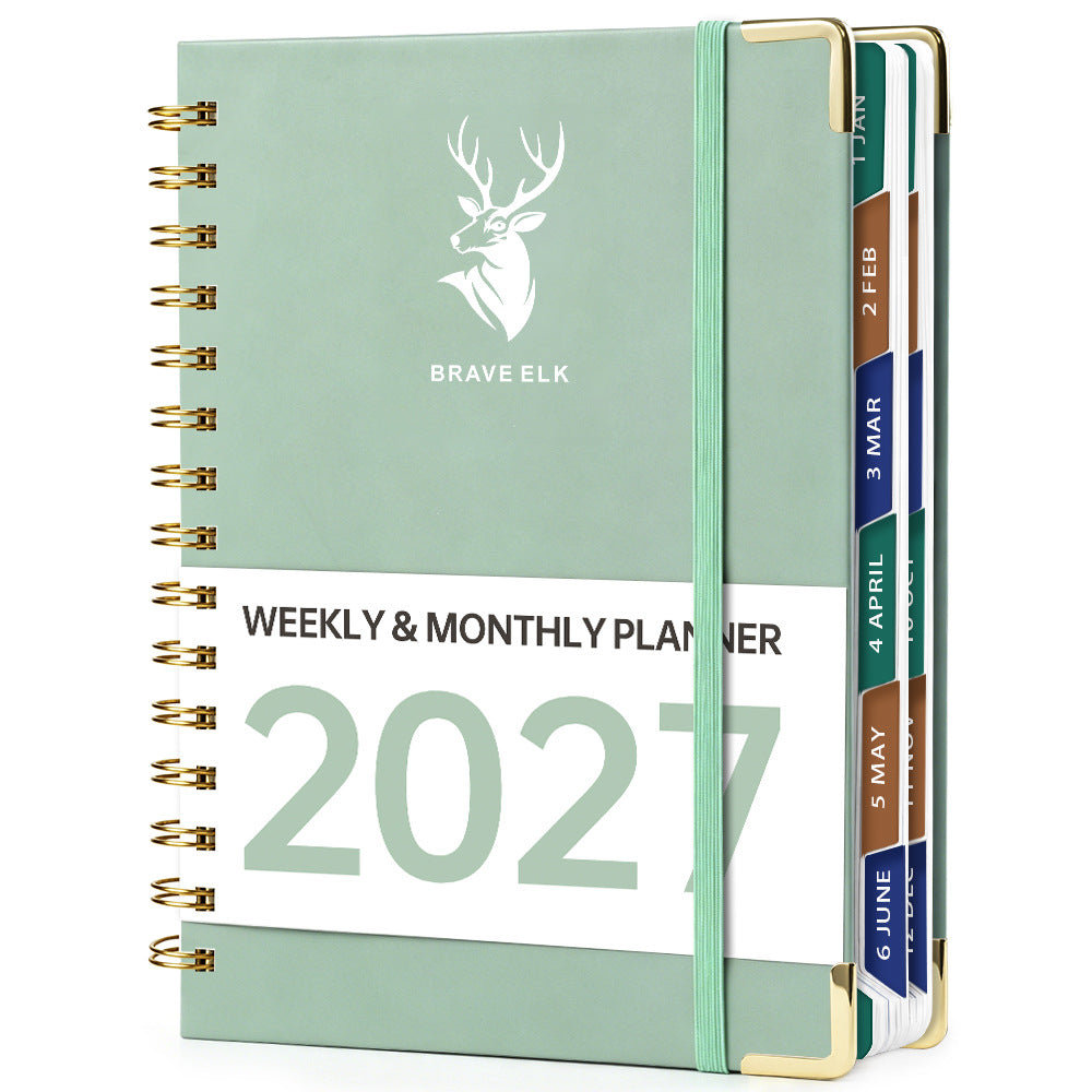 2027 A5 Deer Spiral Planner – 160 Sheets