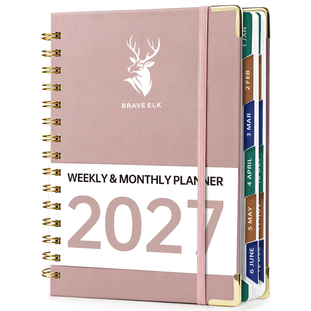 2027 A5 Deer Spiral Planner – 160 Sheets