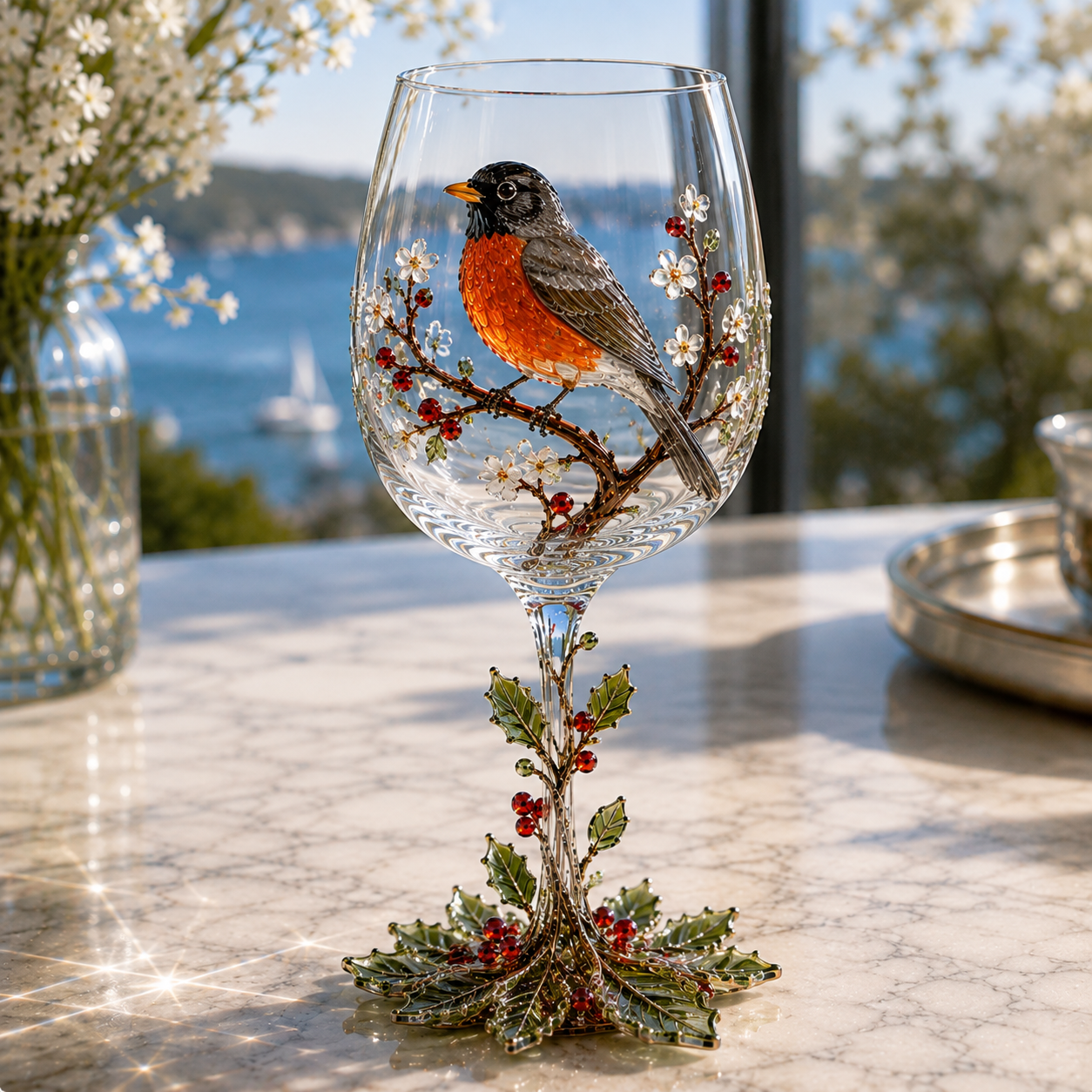 3D Bird Stemmed Wine Glass – 6 Designs – product image 11