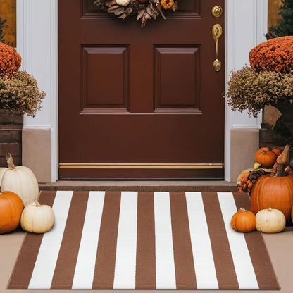 Striped Non-Slip Holiday Doormat – 7 Designs
