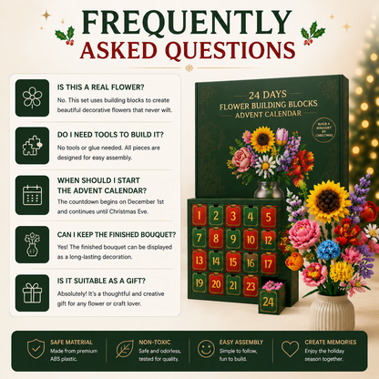 Flower Building Blocks Advent Calendar