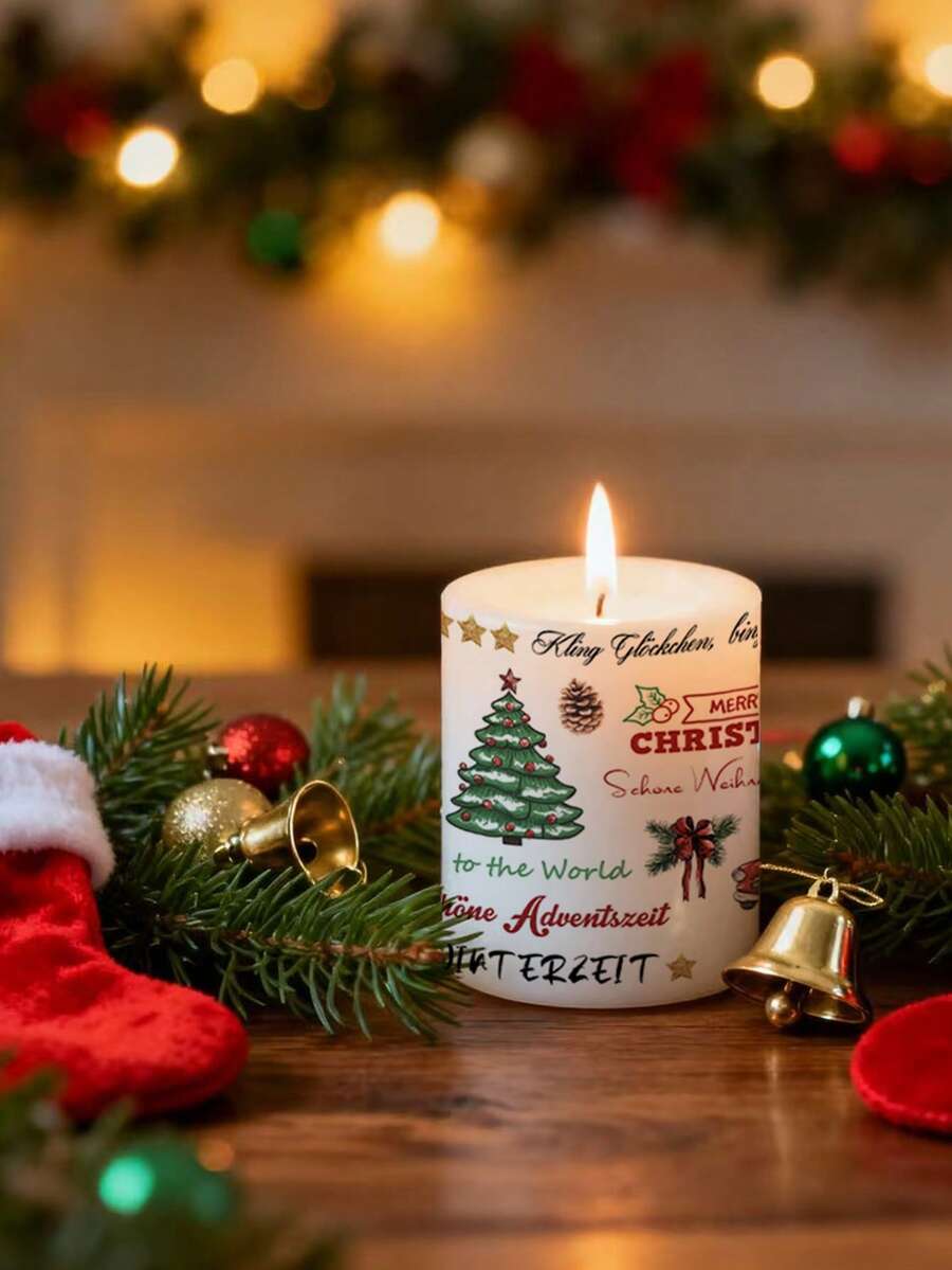 Christmas Candle Transfer Tattoo Set – 9 Sheets