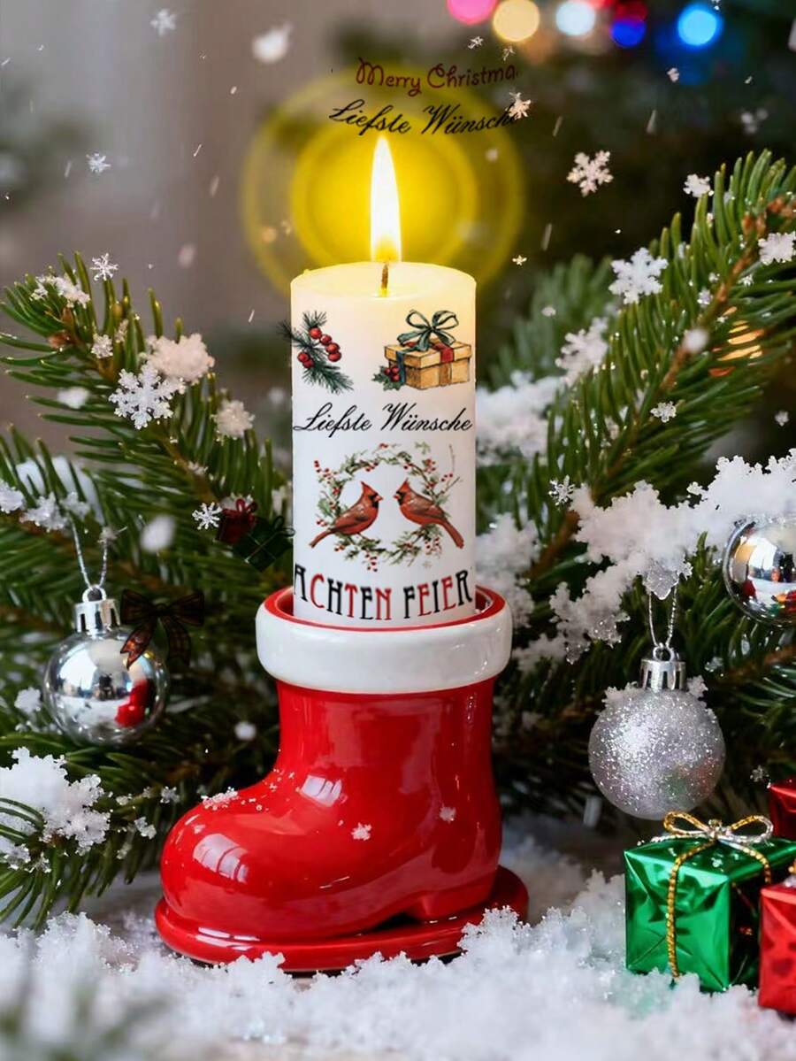 Christmas Candle Transfer Tattoo Set – 9 Sheets