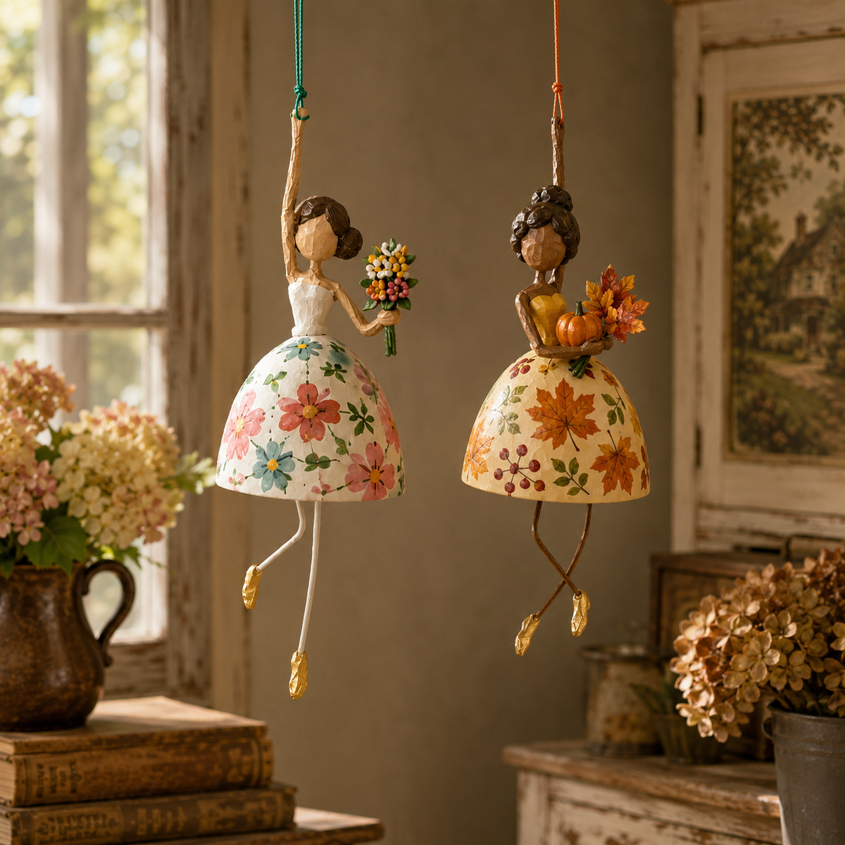 Whimsical Dancing Lady Hanging Ornament