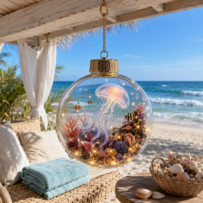 Lighted Ocean Animal Diorama Ornament