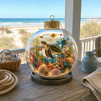 Lighted Ocean Animal Diorama Ornament