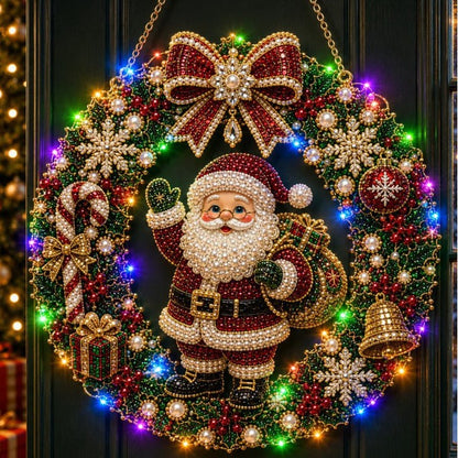 DIY Pearl Light Christmas Wreath Kit