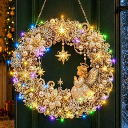DIY Pearl Light Christmas Wreath Kit