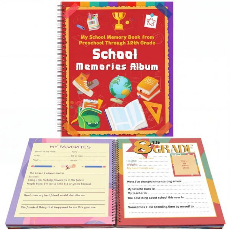 School Years Memory Book for K–12
