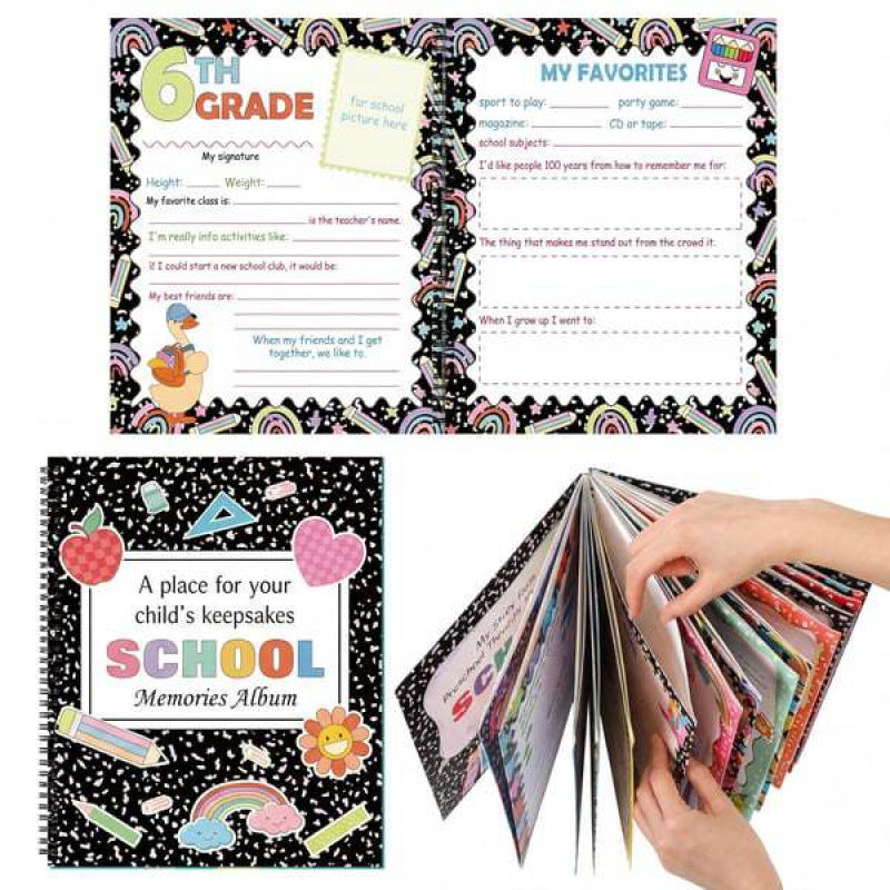 School Years Memory Book for K–12