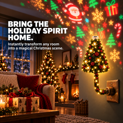Christmas Tree Projection Night Light