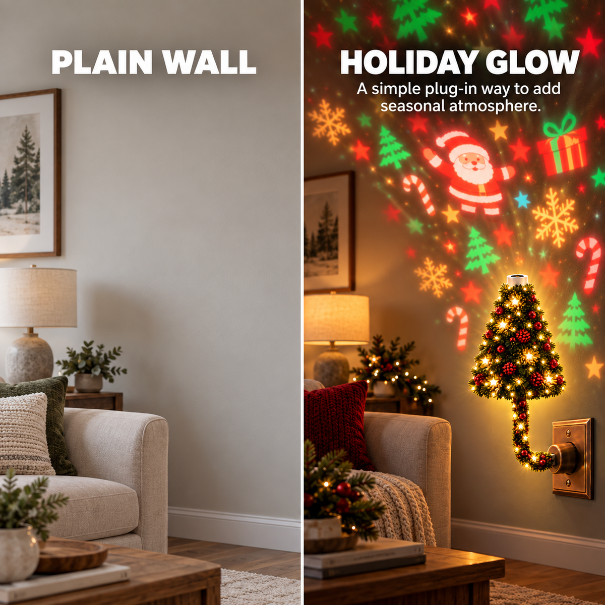 Christmas Tree Projection Night Light