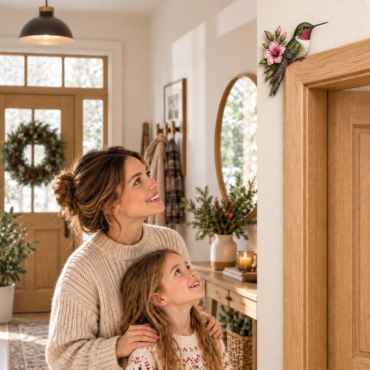 Metal Bird Door Topper for Nature-Inspired Room Décor