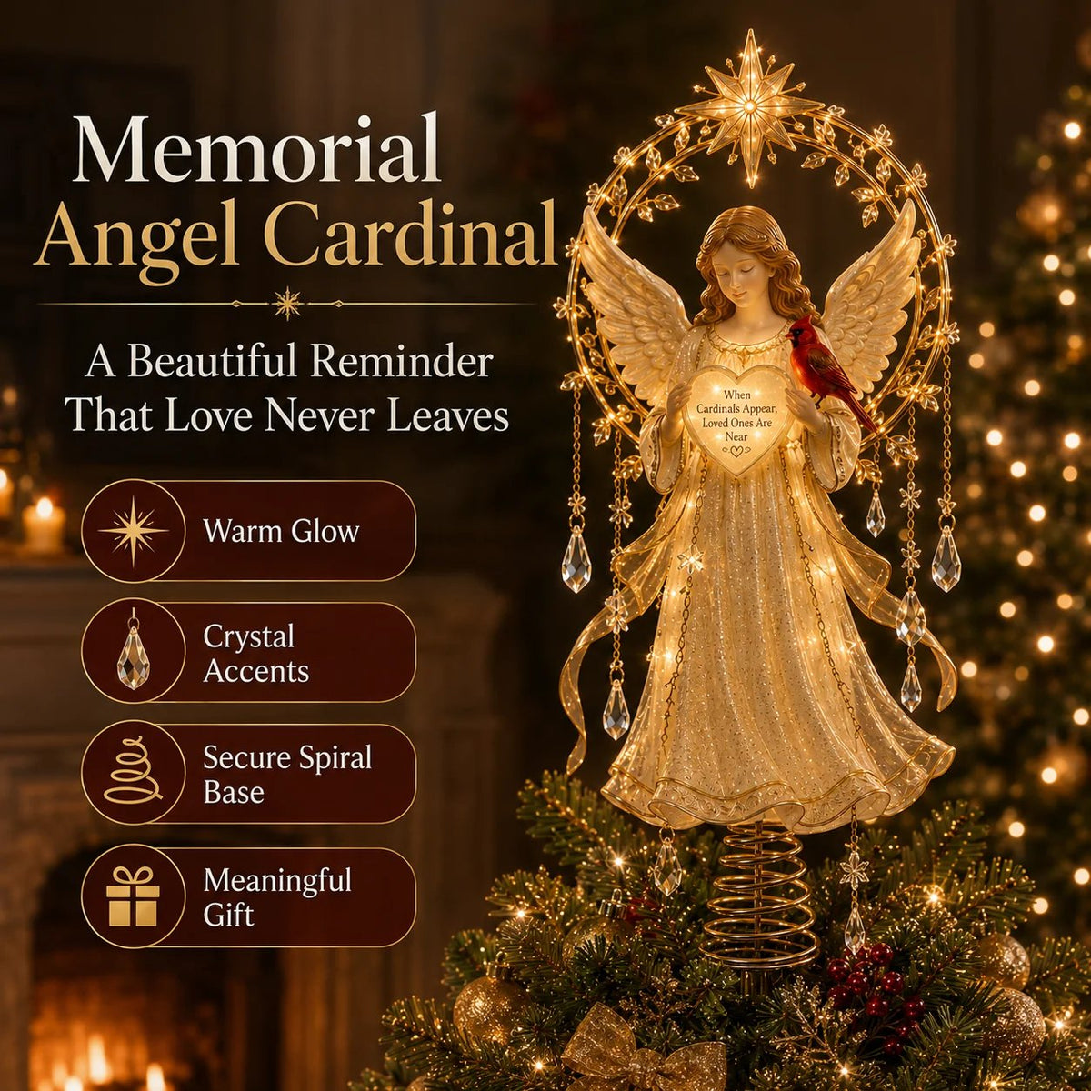 Lighted Christmas Tree Topper Collection for Meaningful Holiday Displays