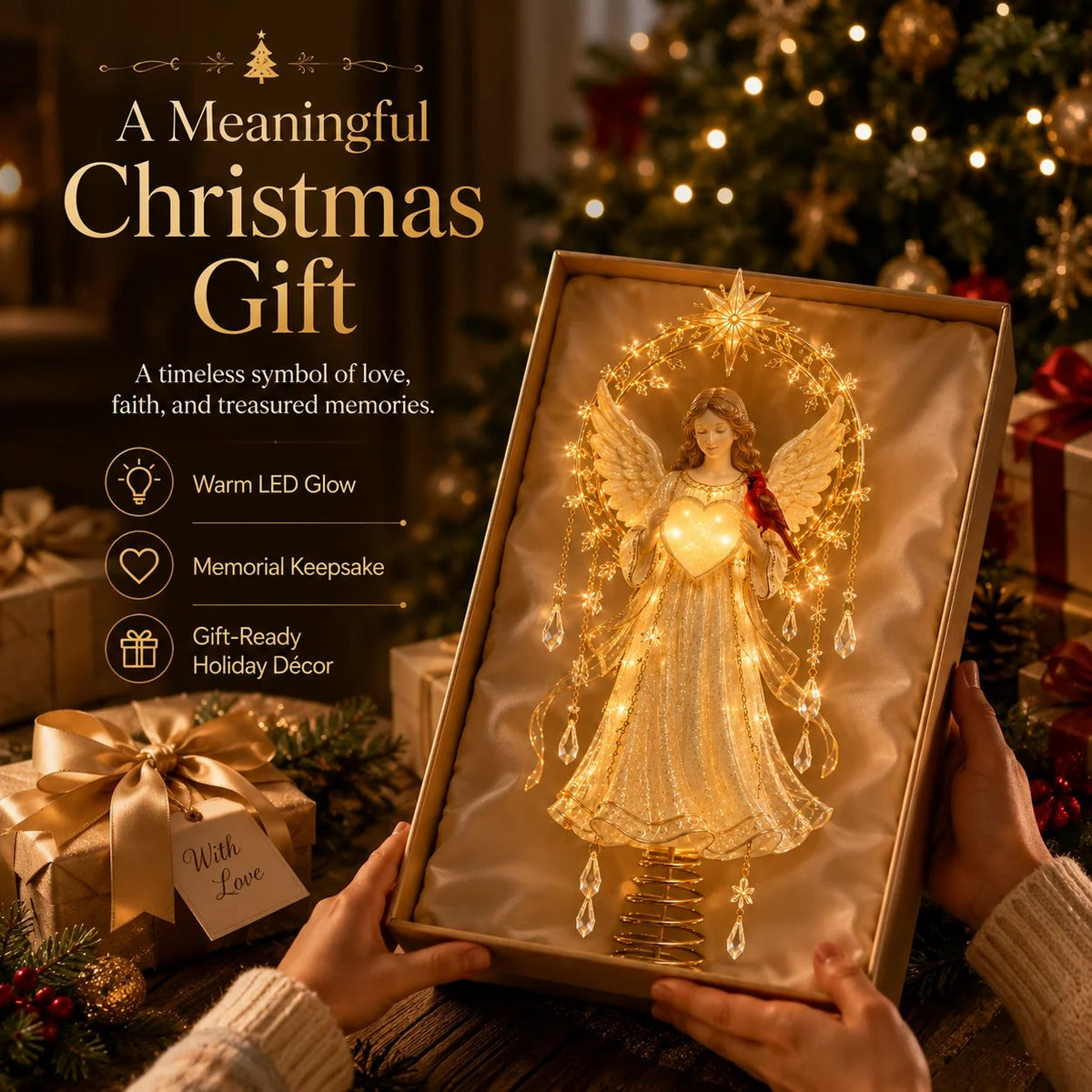 Lighted Christmas Tree Topper Collection for Meaningful Holiday Displays