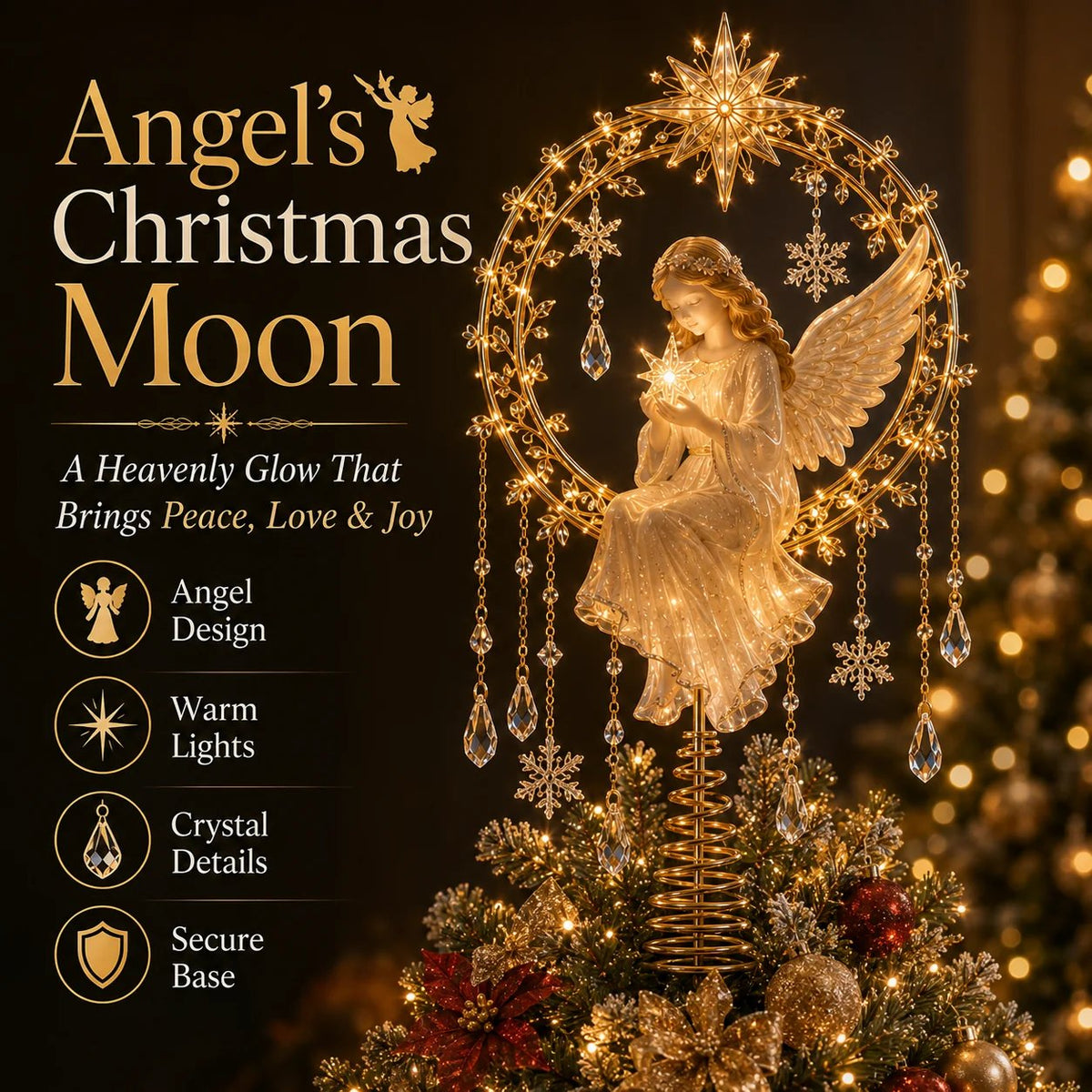 Lighted Christmas Tree Topper Collection for Meaningful Holiday Displays