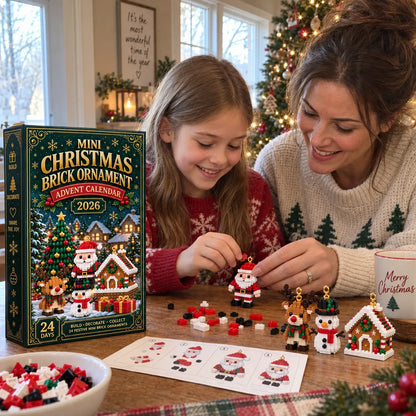 24-Day Mini Christmas Brick Ornament Advent Calendar Kit
