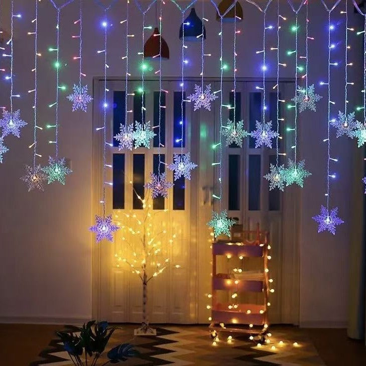 Solar 162-LED Icicle String Lights for Festive Outdoor Displays