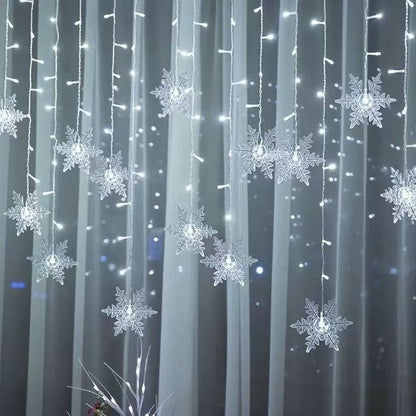 Solar 162-LED Icicle String Lights for Festive Outdoor Displays