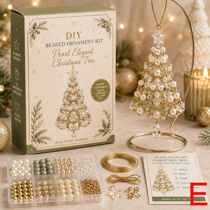 DIY Beaded Christmas Tree Ornament Kit for Holiday Crafting