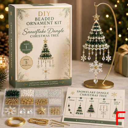 DIY Beaded Christmas Tree Ornament Kit for Holiday Crafting