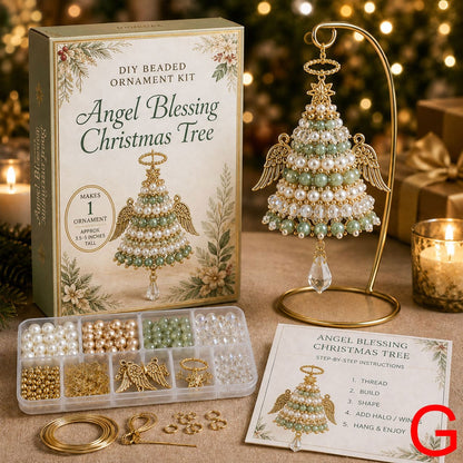 DIY Beaded Christmas Tree Ornament Kit for Holiday Crafting