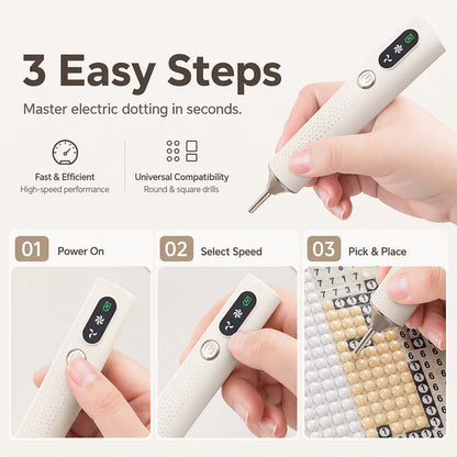 Electric Diamond Painting Pen in Ivory