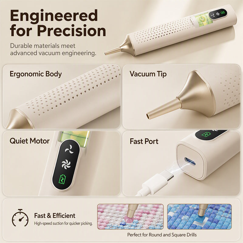 Electric Diamond Painting Pen in Ivory
