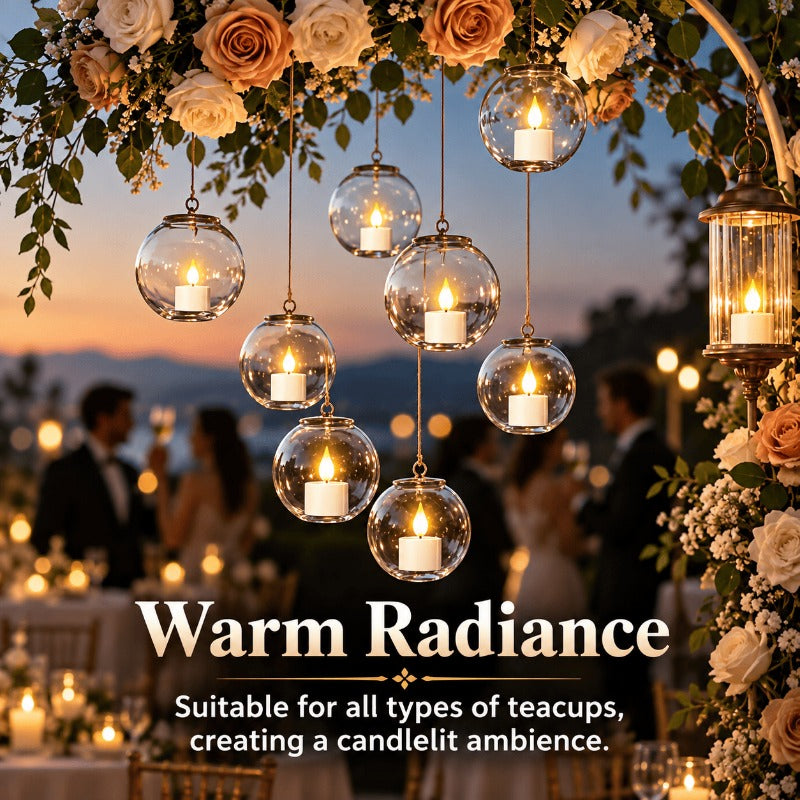 Rechargeable LED Tea Light Set with Charging Tray and Remote