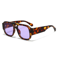 Leopard Frame & Purple Lenses